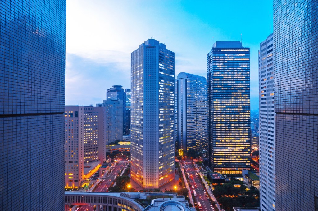 modern buildings in midtown of tokyo at twilight-tech diplomacy